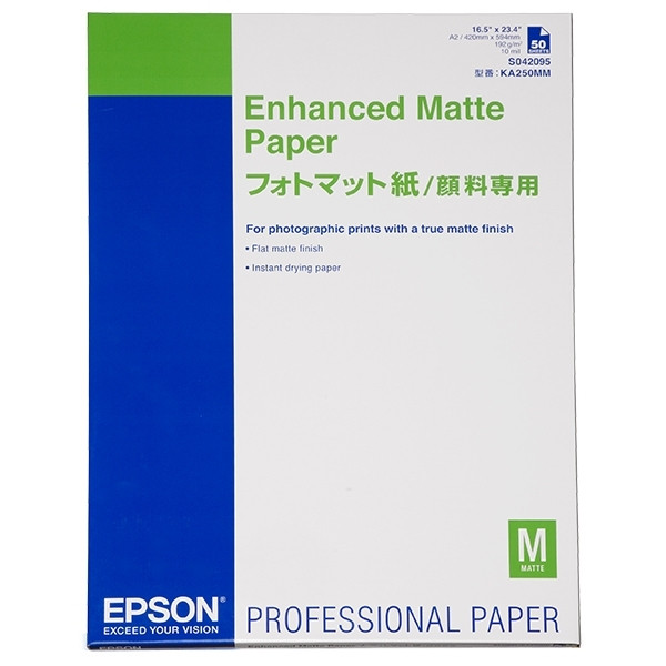 Epson S042095 Enhanced Matte Paper 192 g/m² A2 (50 vellen) C13S042095 153077 - 1