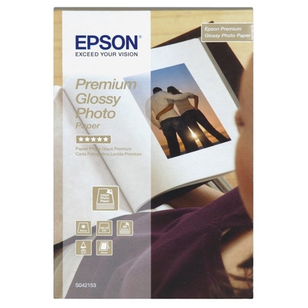 Epson S042153 premium glossy photo paper 255 g/m² 10 x 15 cm (40 vellen) C13S042153 064652 - 1