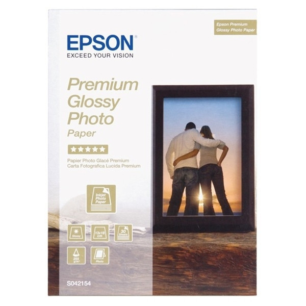 Epson S042154 premium glossy photo paper 255 g/m² 13 x 18 cm (30 vellen) C13S042154 064696 - 1