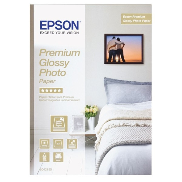 Epson S042155 premium glossy photo paper 255 g/m² A4 (15 vellen) C13S042155 064602 - 1