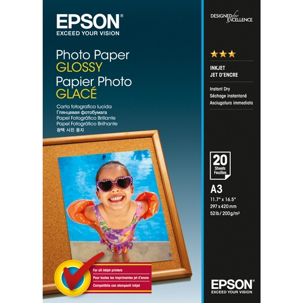 Epson S042536 glossy photo paper 200 g/m² A3 (20 vellen) C13S042536 153038 - 1