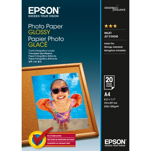 Epson S042538 glossy photo paper 200 g/m² A4 (20 vellen) C13S042538 153026 - 1