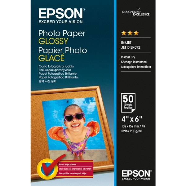 Epson S042547 glossy photo paper 200 g/m² 10 x 15 cm (50 vellen) C13S042547 153002 - 1