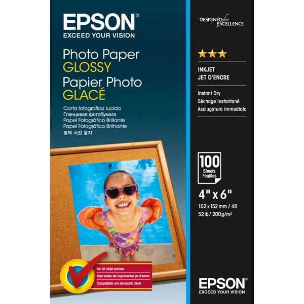 Epson S042548 glossy photo paper 200 g/m² 10 x 15 cm (100 vellen) C13S042548 153004 - 1