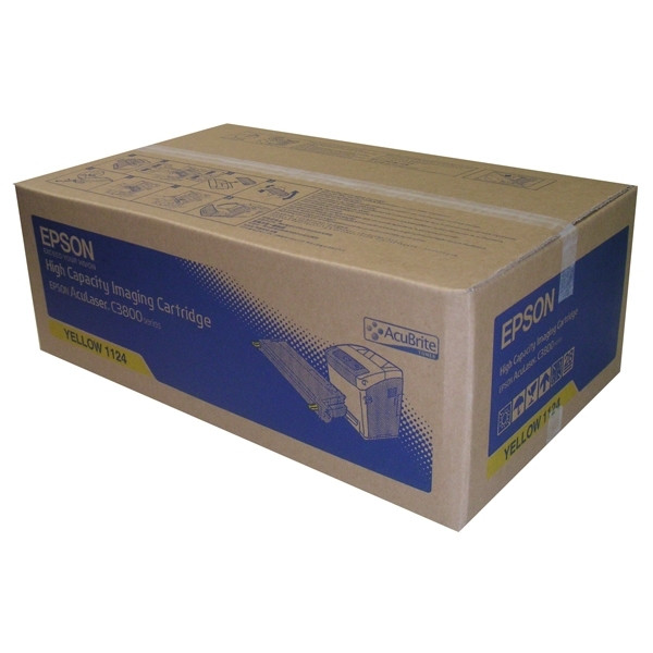 Epson S051124 toner geel hoge capaciteit (origineel) C13S051124 028095 - 1