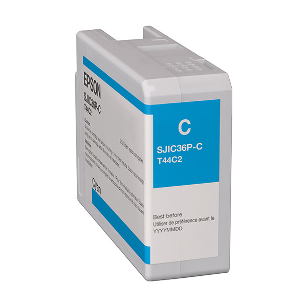 Epson SJIC36P(C) inktcartridge cyaan (origineel) C13T44C240 083608 - 1