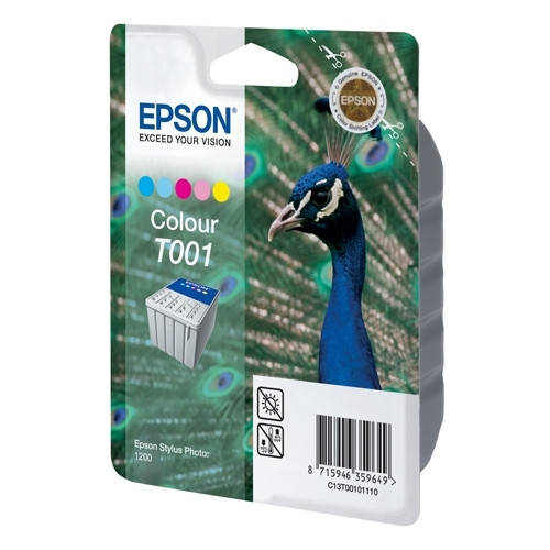 Epson T001 inktcartridge kleur (origineel) C13T00101110 020410 - 1