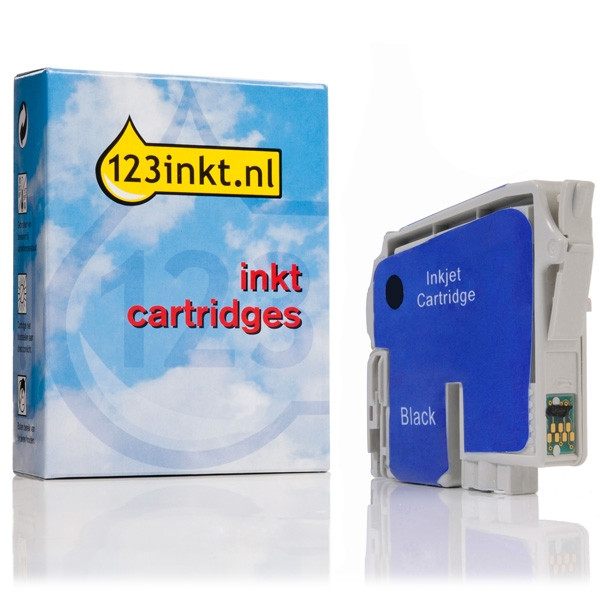 Epson T0331 inktcartridge zwart (123inkt huismerk) C13T03314010C 021161 - 1