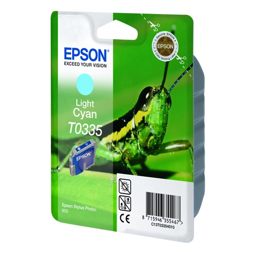 Epson T0335 inktcartridge licht cyaan (origineel) C13T03354010 021200 - 1