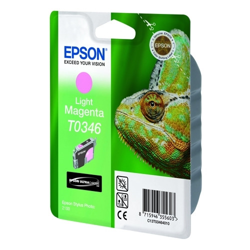 Epson T0346 inktcartridge licht magenta (origineel) C13T03464010 022310 - 1