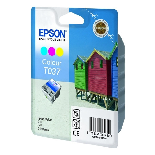 Epson T037 inktcartridge kleur (origineel) C13T03704010 022060 - 1