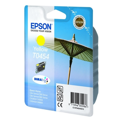 Epson T0454 inktcartridge geel (origineel) 022510 Epson T0454 inktcartridge geel (origineel) 022510 - 1