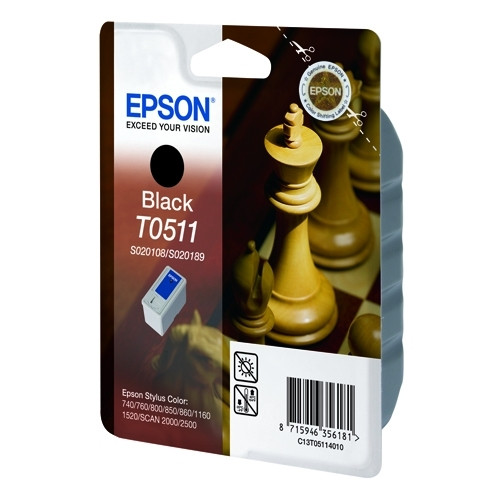 Epson T051 inktcartridge zwart (origineel) C13T05114010 902463 - 1