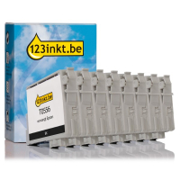 Epson T0556 multipack 2 x zwart + 2 x cyaan, magenta en geel (123inkt huismerk) C13T05564010C 022897