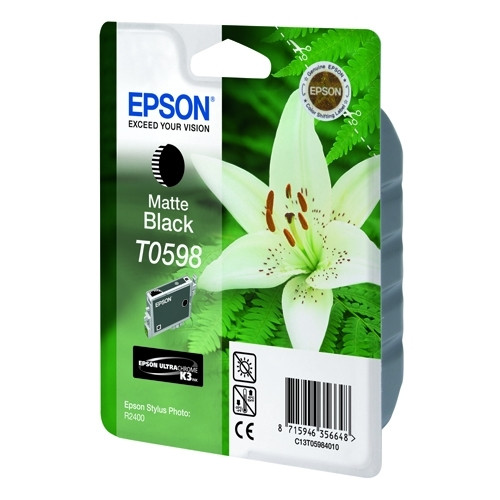 Epson T0598 inktcartridge mat zwart (origineel) 022985 Epson T0598 inktcartridge mat zwart (origineel) 022985 - 1