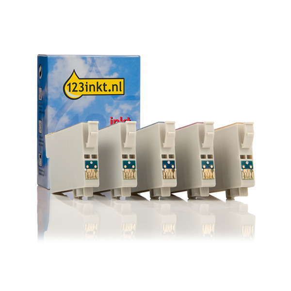 Epson T0715 multipack 2x zwart + 3x kleur (123inkt huismerk)  160849 - 1
