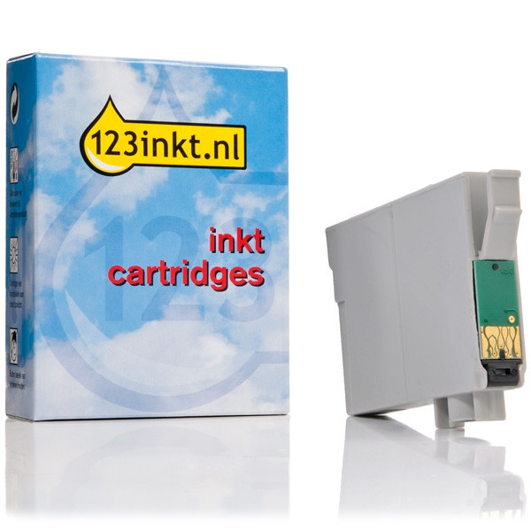 Epson T0791 inktcartridge zwart (123inkt huismerk) C13T07914010C 023115 - 1