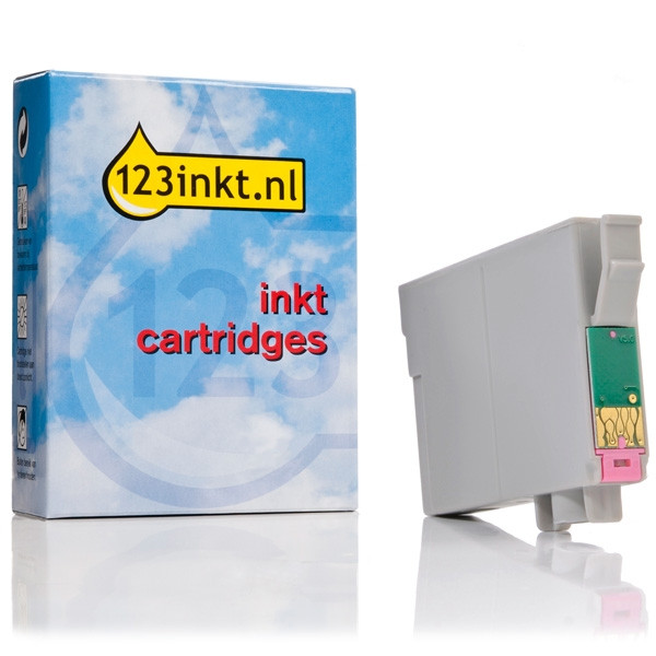 Epson T0806 inktcartridge licht magenta (123inkt huismerk) C13T08064011C 023098 - 1