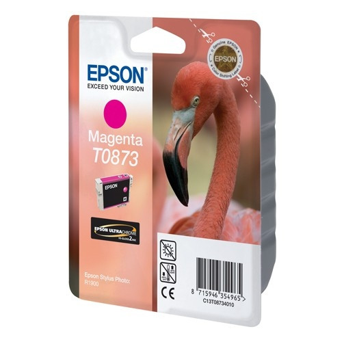 Epson T0873 inktcartridge magenta (origineel) C13T08734010 023306 - 1