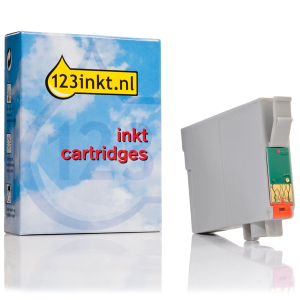 Epson T0879 inktcartridge oranje (123inkt huismerk) C13T08794010C 023315 - 1