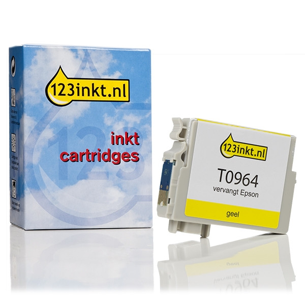 Epson T0964 inktcartridge geel (123inkt huismerk) C13T09644010C 023333 - 1
