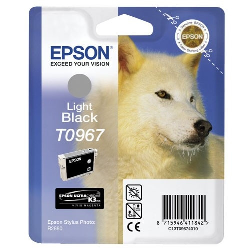 Epson T0967 inktcartridge licht zwart (origineel) C13T09674010 023338 - 1