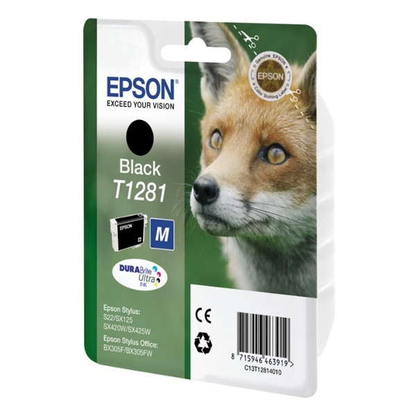 Epson T1281 inktcartridge zwart (origineel) C13T12814011 C13T12814012 900658 - 1