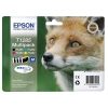 Epson T1285 multipack zwart + 3 kleuren (origineel)
