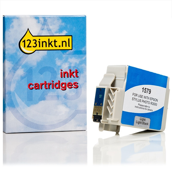 Epson T1579 inktcartridge licht licht zwart (123inkt huismerk) C13T15794010C 026371 - 1