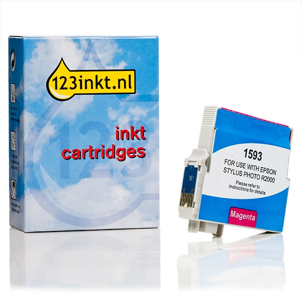 Epson T1593 inktcartridge magenta (123inkt huismerk) C13T15934010C 026391 - 1