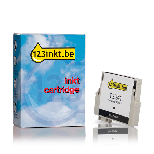 Epson T3241 inktcartridge foto zwart (123inkt huismerk) C13T32414010C 026935 - 1