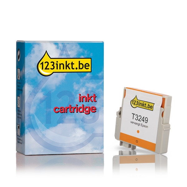 Epson T3249 inktcartridge oranje (123inkt huismerk) C13T32494010C 026947 - 1