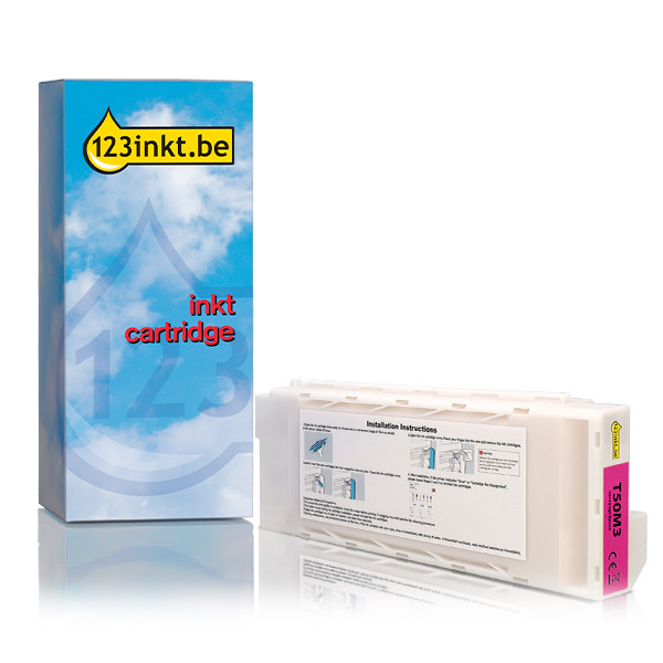 Epson T50M3 inktcartridge magenta (123inkt huismerk) 024141 - 1