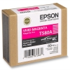 Epson T580A inktcartridge vivid magenta (origineel)