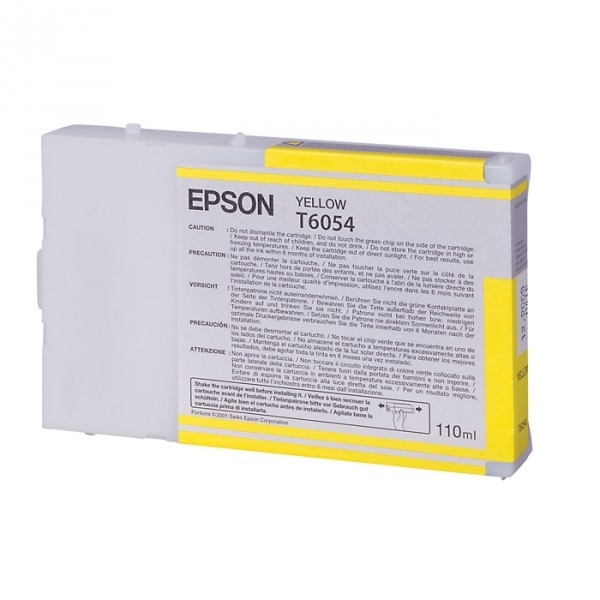 Epson T6054 inktcartridge geel standaard capaciteit (origineel) C13T605400 026056 - 1