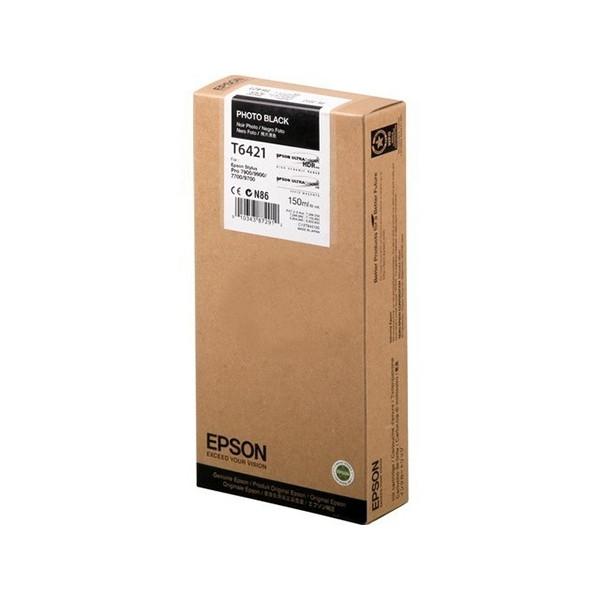 Epson T6421 inktcartridge foto zwart (origineel) C13T642100 026338 - 1