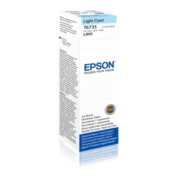 Epson T6735 inkttank licht cyaan (origineel) C13T67354A 026824 - 1