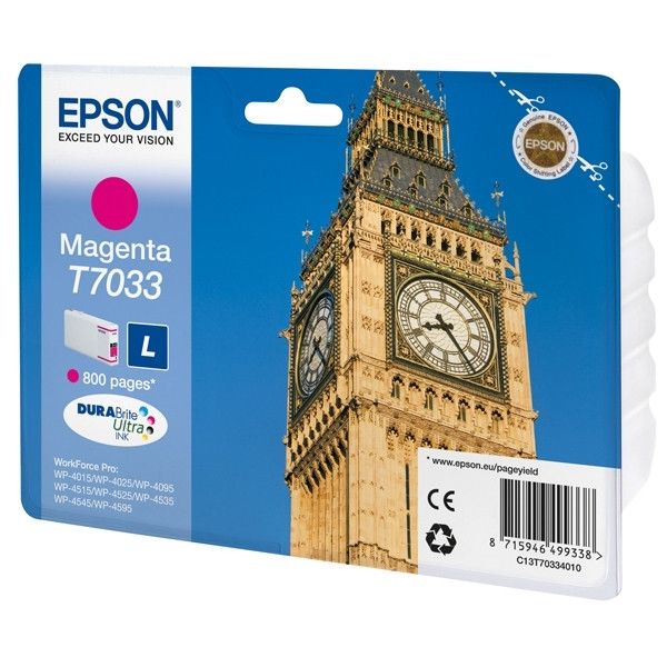 Epson T7033 inktcartridge magenta (origineel) 026430 - 1