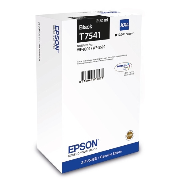 Epson T7541 inktcartridge zwart extra hoge capaciteit (origineel) 026924 Epson T7541 inktcartridge zwart extra hoge capaciteit (origineel) 026924 - 1