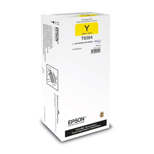 Epson T8384 inktcartridge geel hoge capaciteit (origineel) C13T838440 027086 - 1