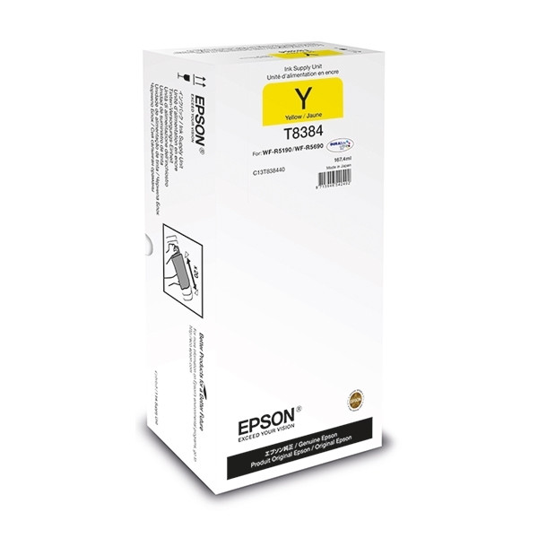 Epson T8384 inktcartridge geel hoge capaciteit (origineel) 027086 - 1
