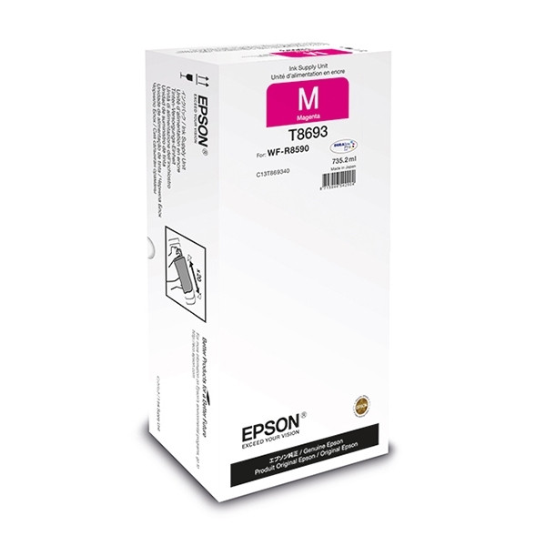 Epson T8693 inktcartridge magenta extra hoge capaciteit (origineel) C13T869340 027076 - 1