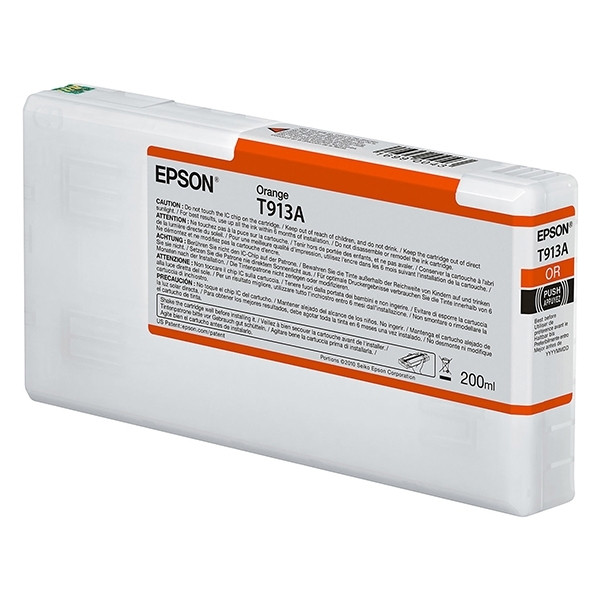 Epson T913A inktcartridge oranje (origineel) C13T913A00 027004 - 1