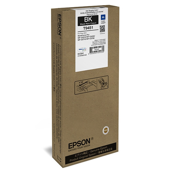 Epson T9451 inktcartridge zwart hoge capaciteit (origineel) 904937 Epson T9451 inktcartridge zwart hoge capaciteit (origineel) 904937 - 1