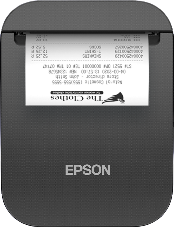 Epson TM-P80II mobiele ticketprinter zwart met Bluetooth en Ethernet C31CK00121 831917 - 1
