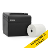 Epson TM-T20III (012) ticketprinter zwart met ethernet bundel met 5x kassarol 80x80x12 thermo wit 831986 - 1