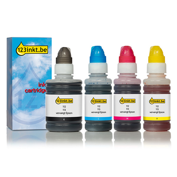 Epson aanbieding: 113-serie zwart + 3 kleuren (123inkt huismerk) C13T06B640C 127085 - 1
