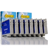 Epson aanbieding: 2 x T045-serie (zwart T0441 + 3 kleuren) standaard capaciteit (123inkt huismerk)