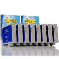 Epson aanbieding: 2 x set T055-serie zwart + 3 kleuren (123inkt huismerk)