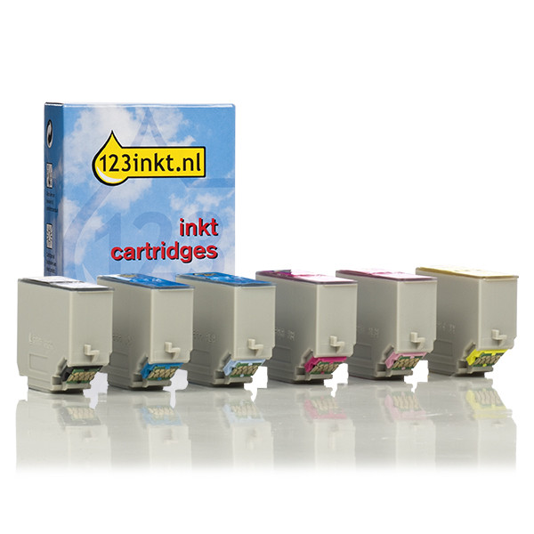 Epson aanbieding: 378 (T3788) -serie zwart + 5 kleuren (123inkt huismerk) C13T37884010C 127040 - 1
